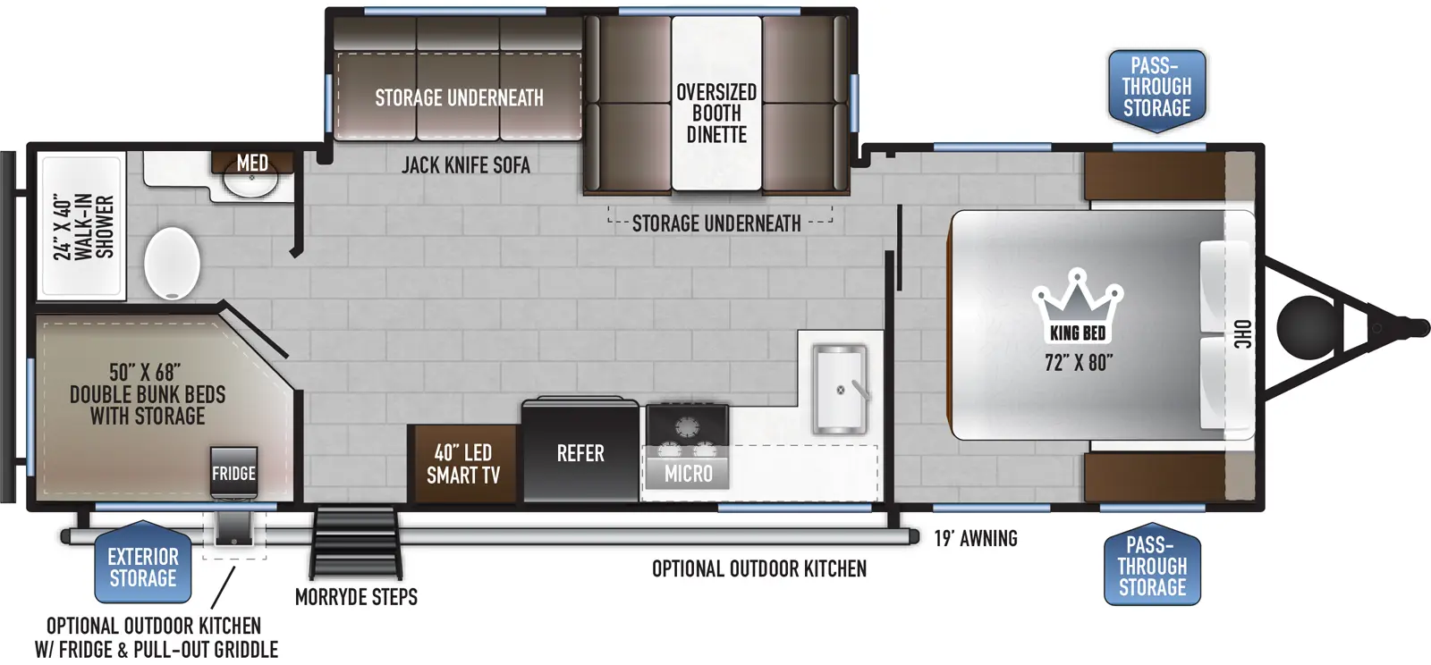 Della Terra 262BH Floorplan